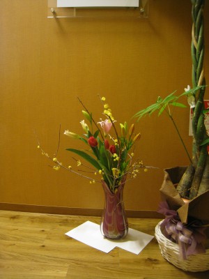 花瓶にいけたよ～